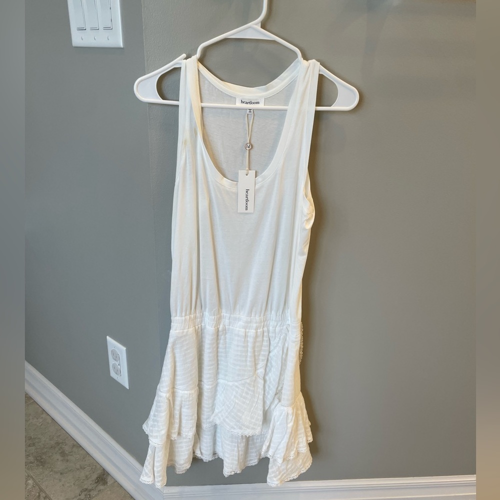 White linen dress
